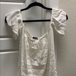 White off the shoulder top